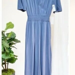 Aritzia Wilfred Slate Blue Jumpsuit